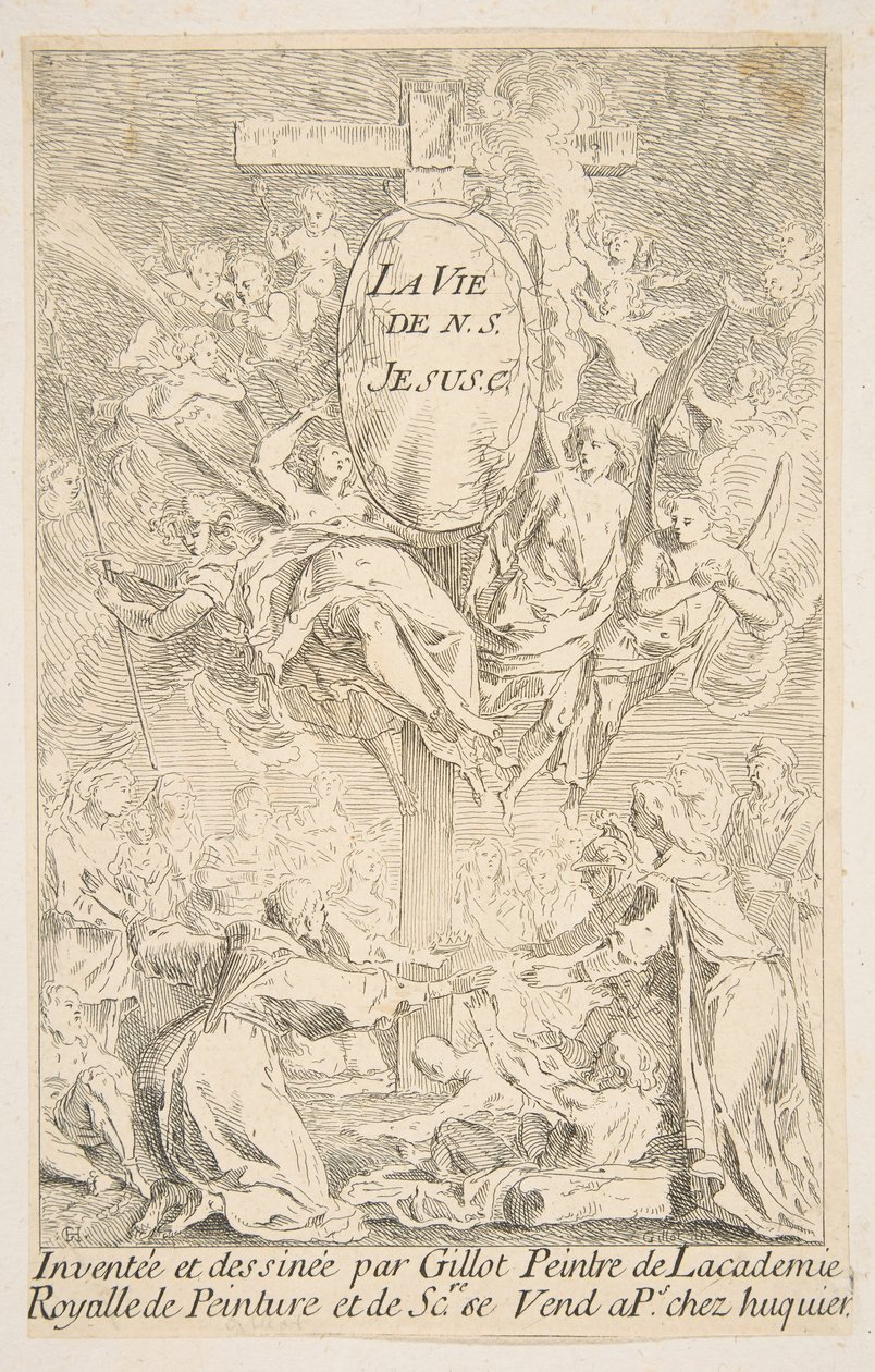 A Krisztus élete című sorozat előlapja.n.d. Alkotók: Claude Gillot, Jacques Gabriel Huquier. alkotó: Claude Gillot, Jacques Gabriel Huquier
