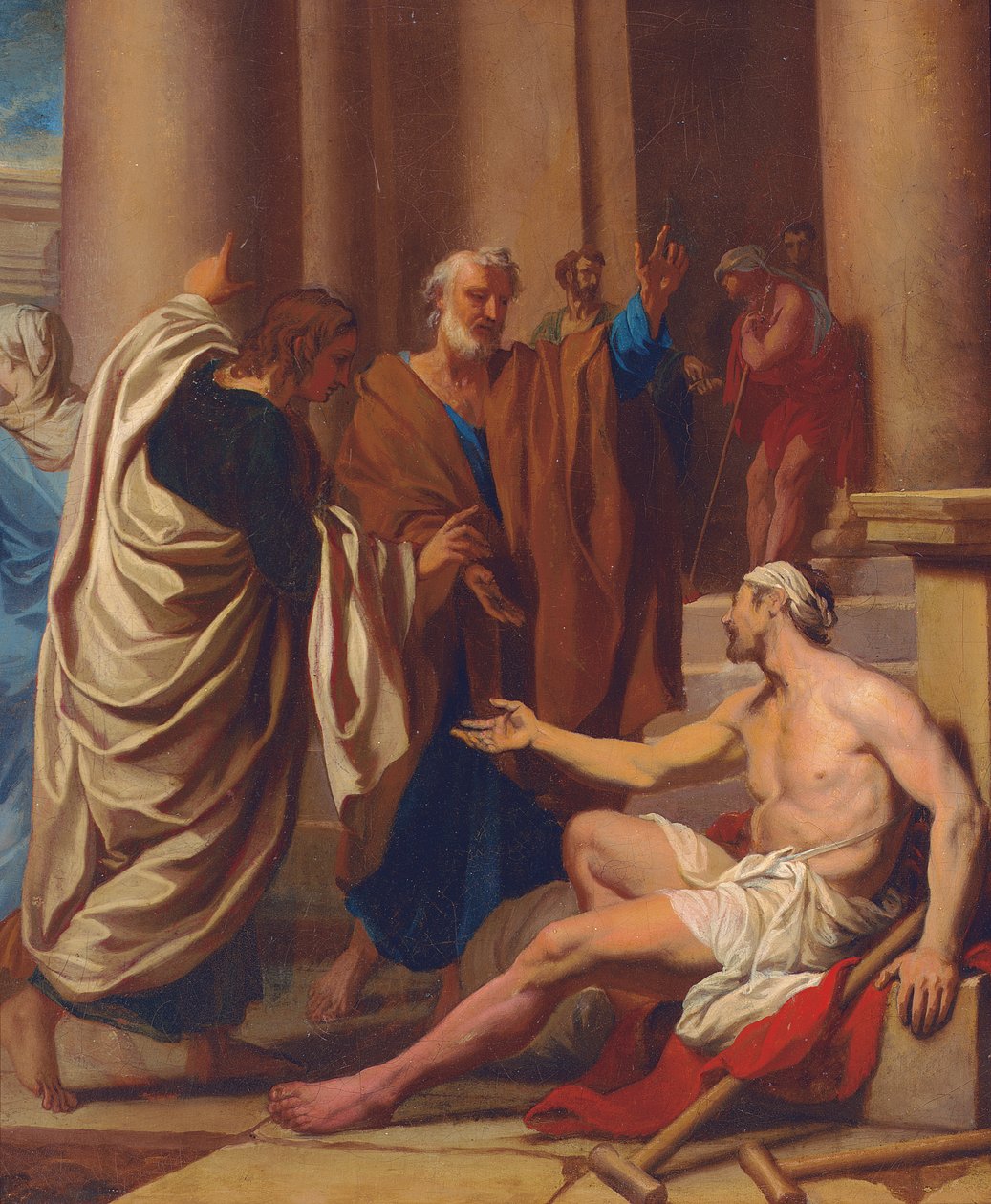 Szent Péter a sánták gyógyítása alkotó: Claude Guy Halle