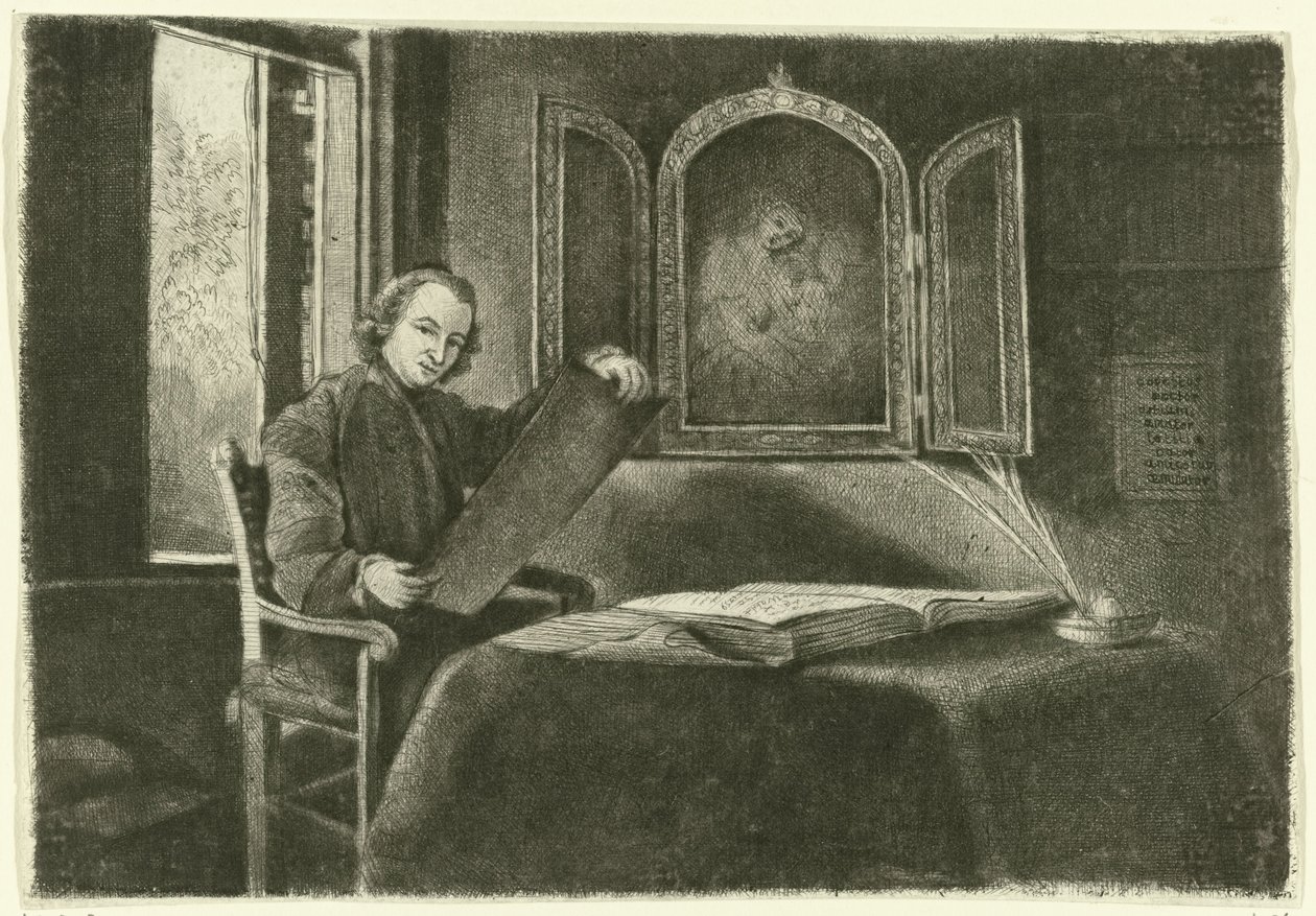 Ponce-François Copette portréja Abraham Francen szerepében alkotó: Claude Henri Watelet
