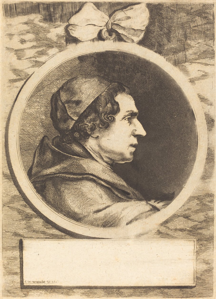 Egy apát portréja alkotó: Claude Henri Watelet after Charles Nicolas Cochin II