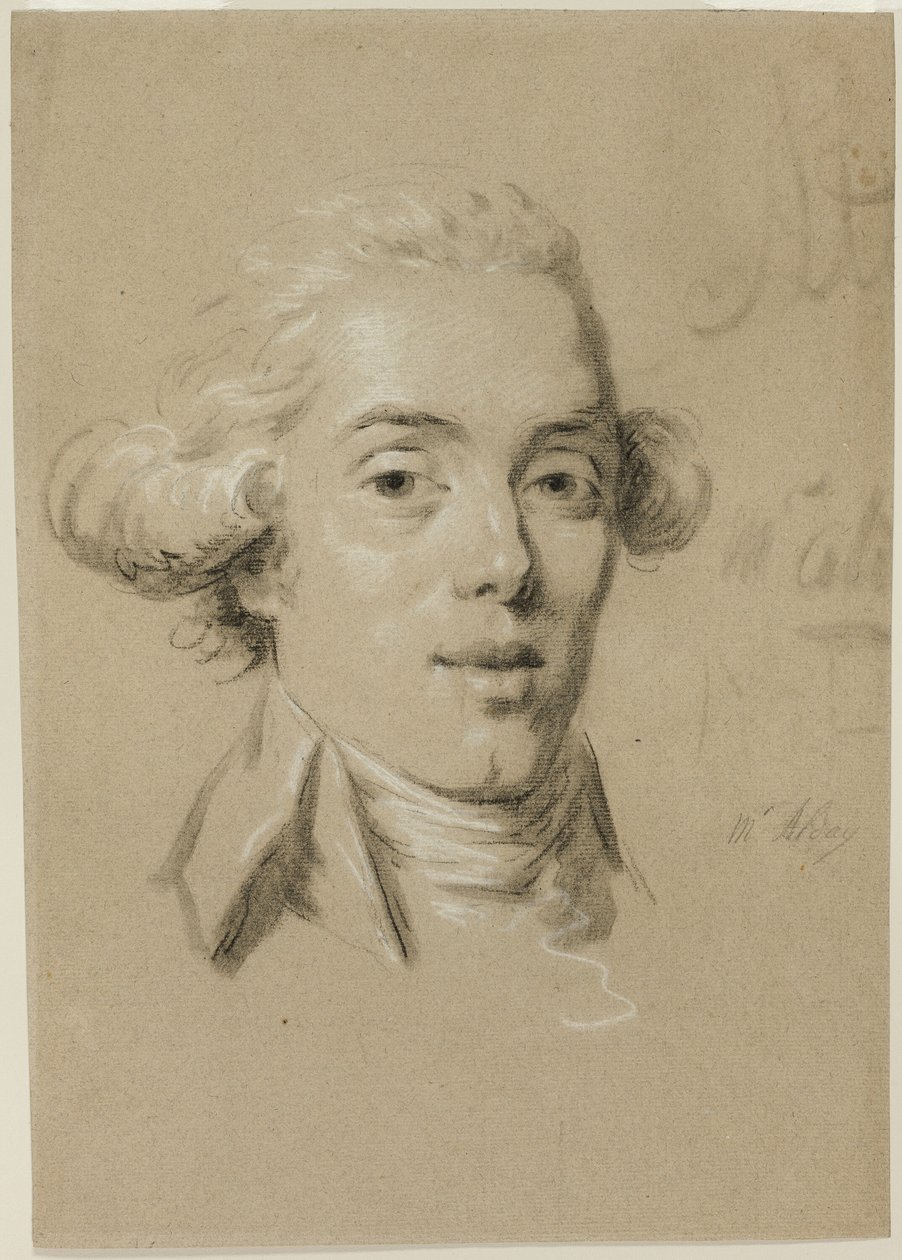 Egy fiatal férfi portréja alkotó: Claude Jean Baptiste Hoin
