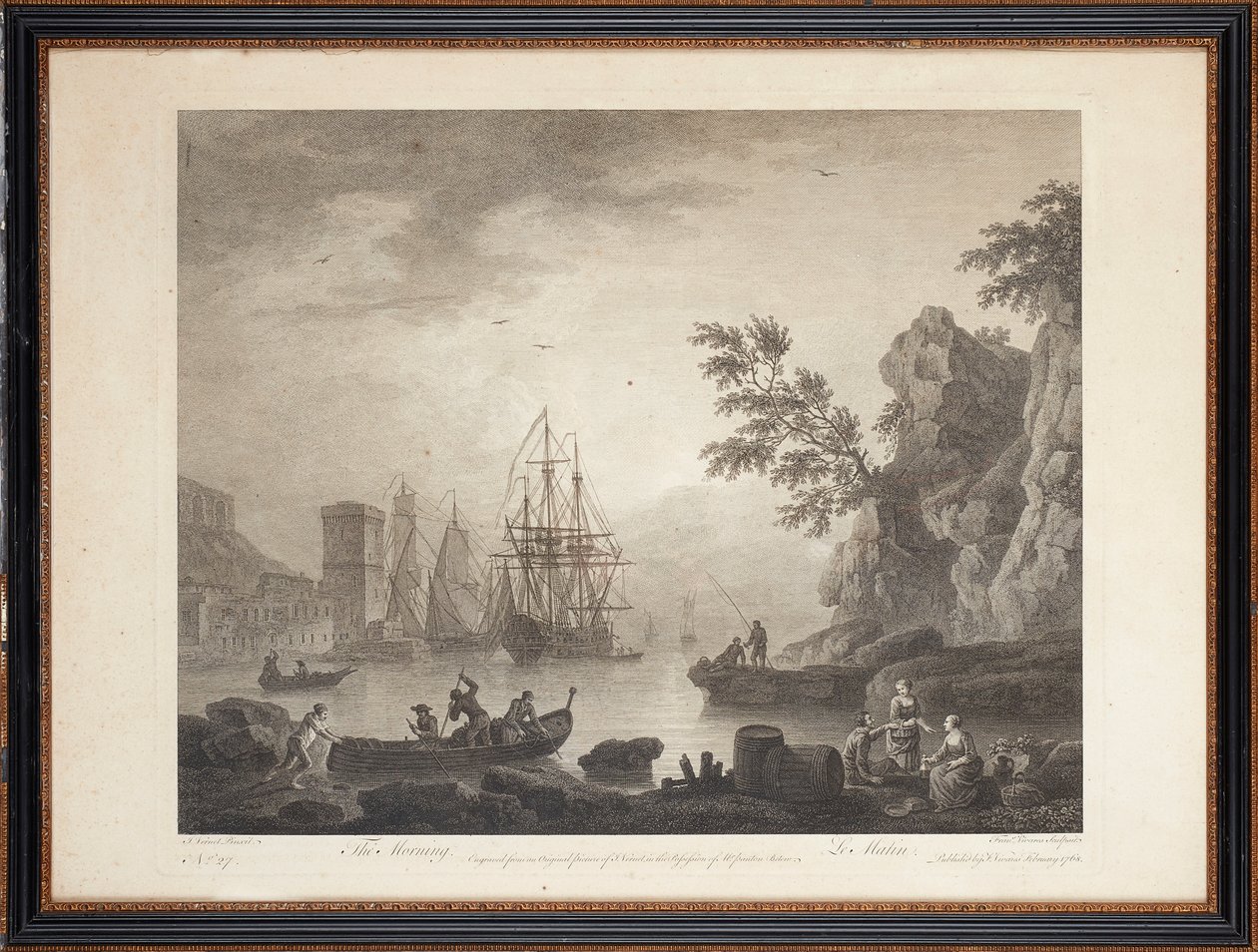 Tíz francia acélmetszet alkotó: Claude Joseph (after) Vernet