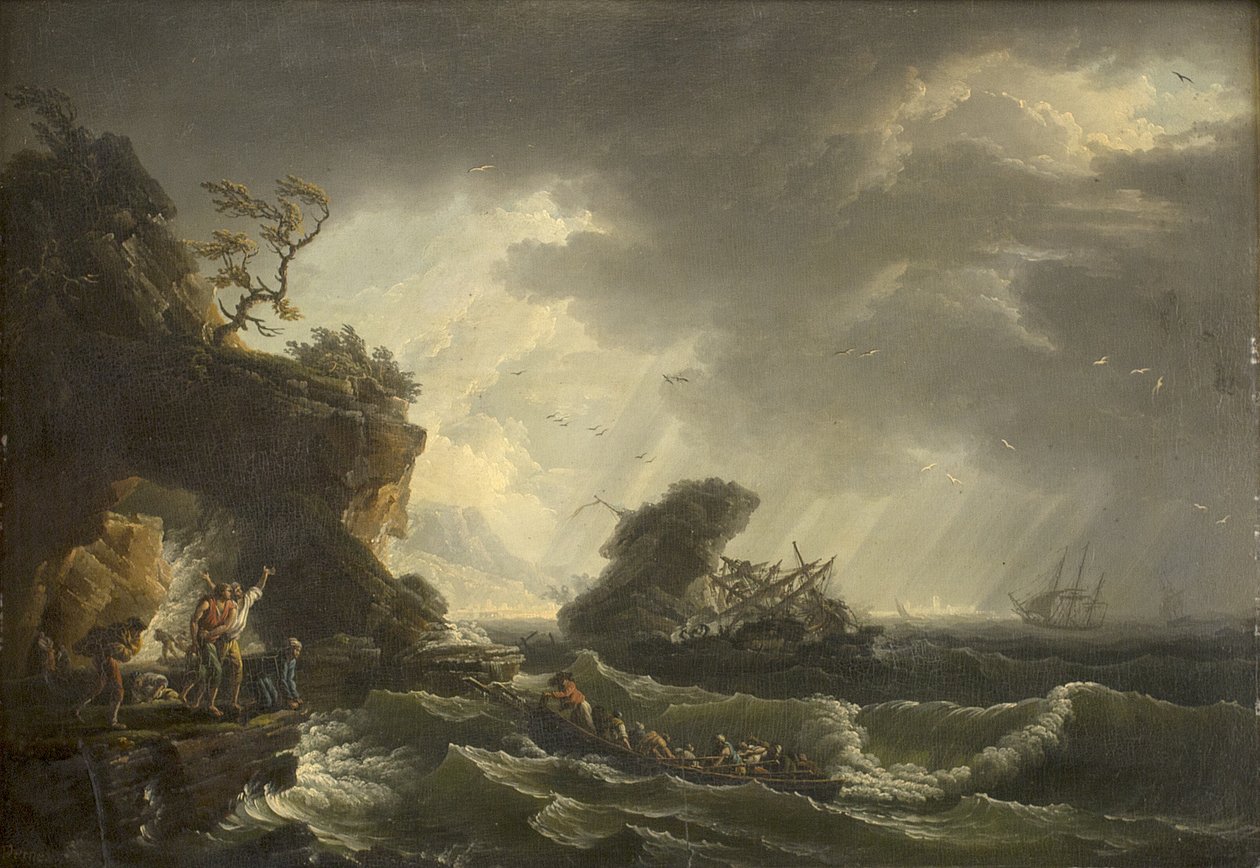 Hajótörés alkotó: Claude Joseph Vernet