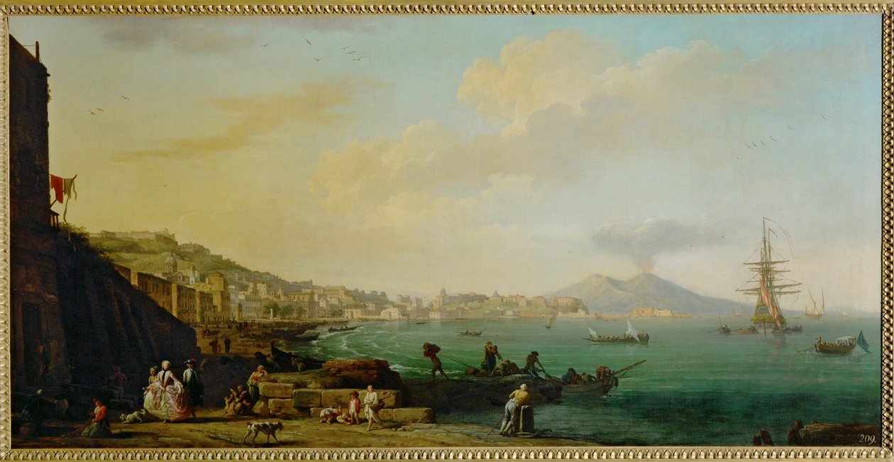 Nápoly és a Vezúv látképe ... alkotó: Claude Joseph Vernet