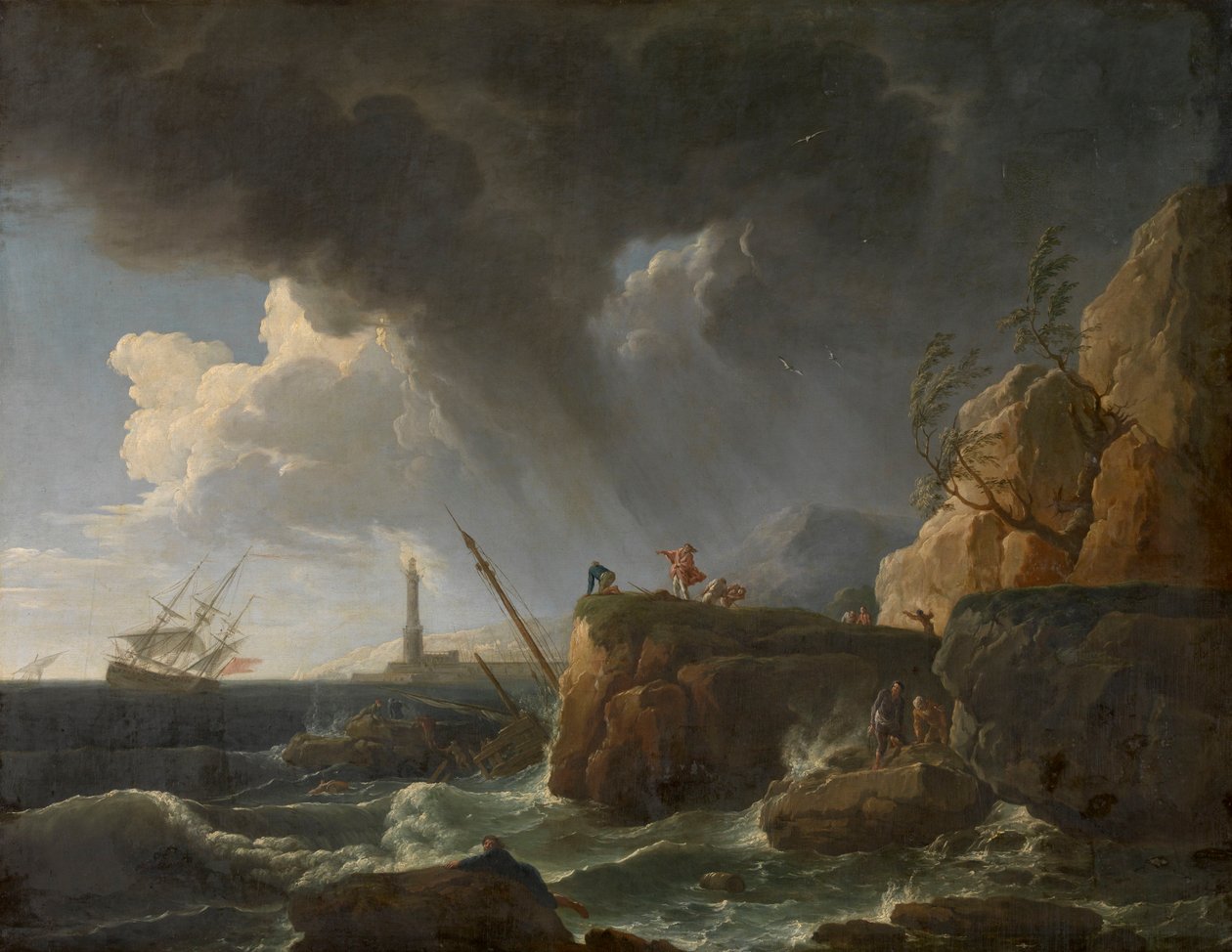 Tengeri tájkép alkotó: Claude Joseph Vernet