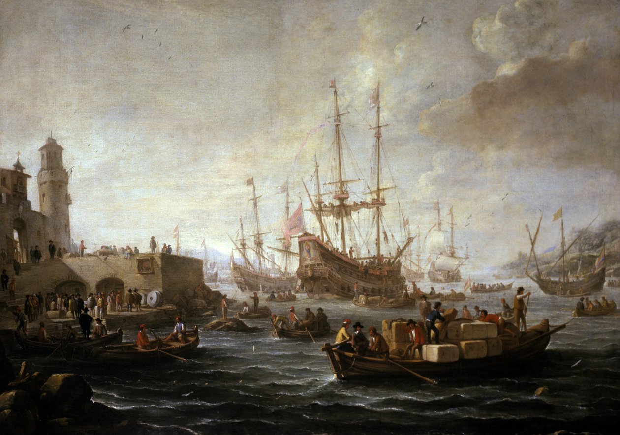 Tengeri tájkép alkotó: Claude Joseph Vernet
