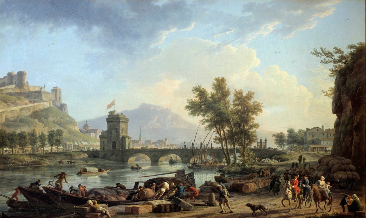 Egy fúró megközelítései 1774-ben Joseph Vernet (1714-1789) festménye 1774 Dim. 0,97x1,62 m Montpellier, Musee Fabre alkotó: Claude Joseph Vernet