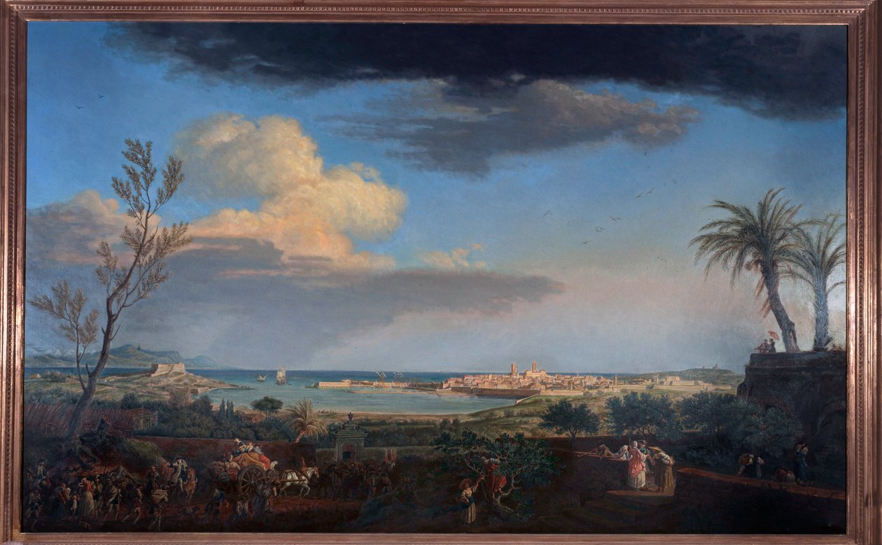 A Port d"Antibes Provence-ban, 1756 alkotó: Claude Joseph Vernet