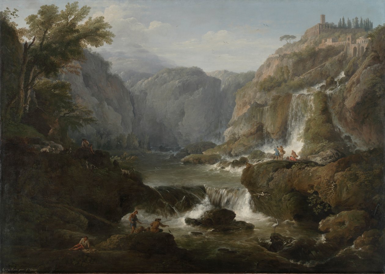 A vízesések Tivoliban alkotó: Claude Joseph Vernet
