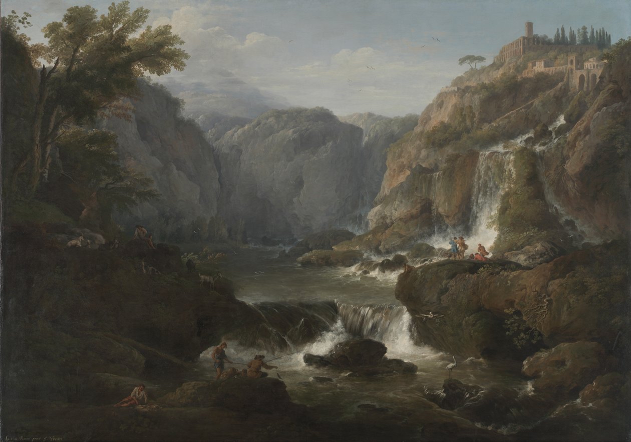 A vízesések Tivoliban, 1737 alkotó: Claude Joseph Vernet