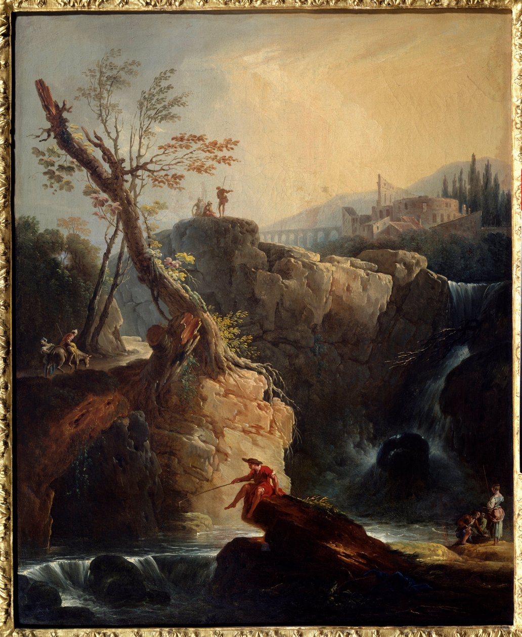 A vízesés Joseph Vernet (1714-1789) festménye 1773 V. 0,75x0,6 m Rouen, Musee des Beaux Arts. alkotó: Claude Joseph Vernet