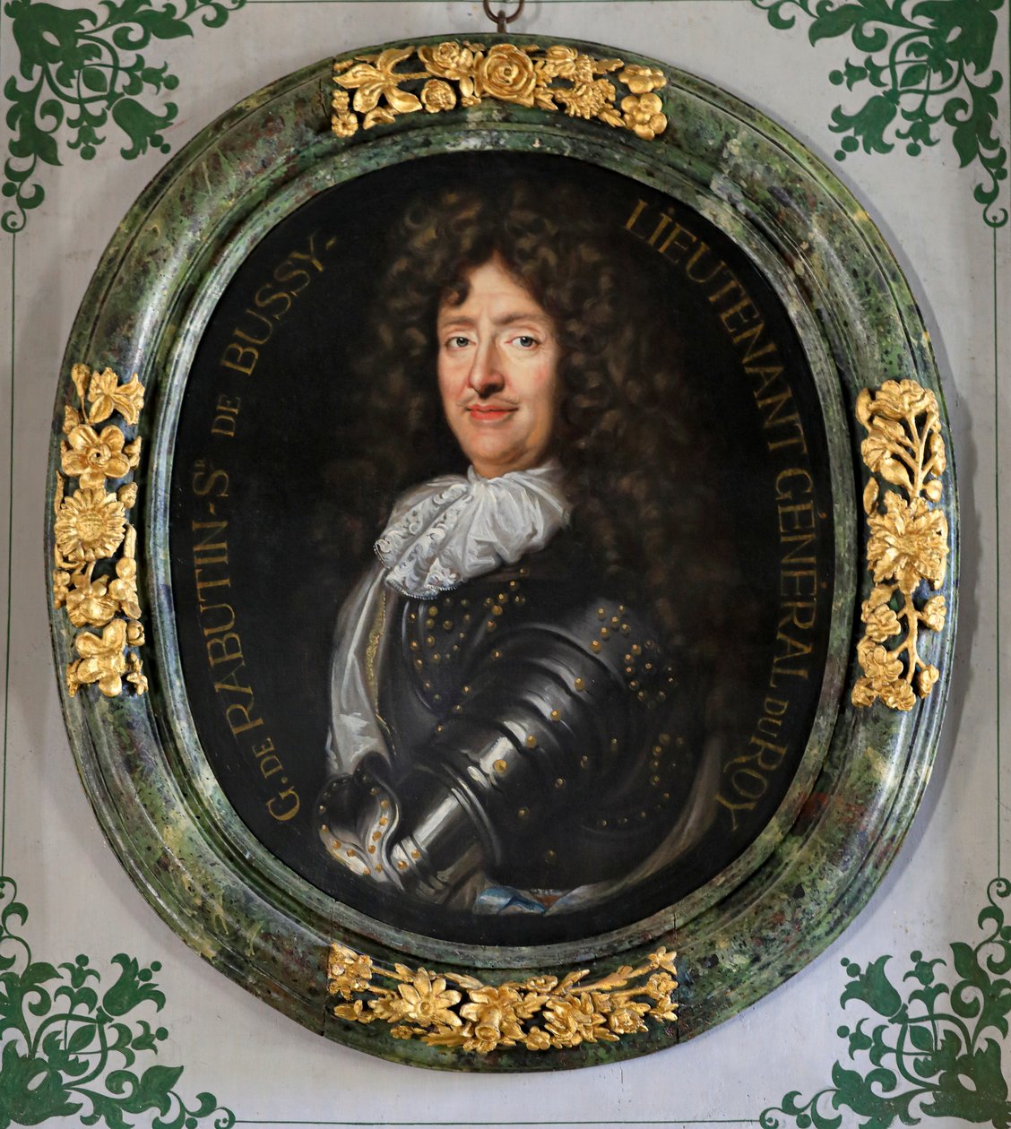 Roger Bussy-Rabutin portréja. Bussy-Rabutin kastélya. alkotó: Claude Lefebvre