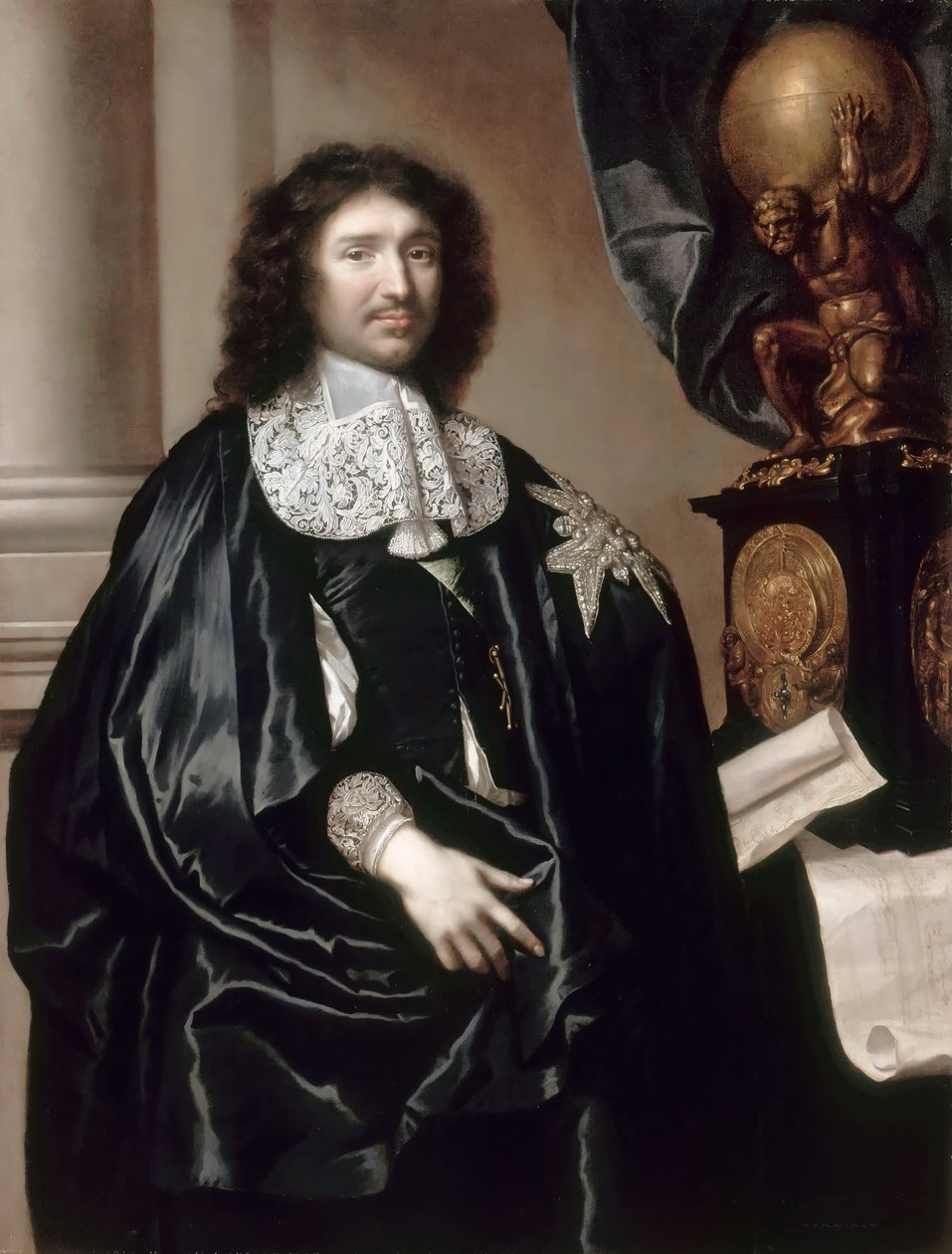 Jean-Baptiste Colbert portréja 1619-1683 alkotó: Claude Lefebvre