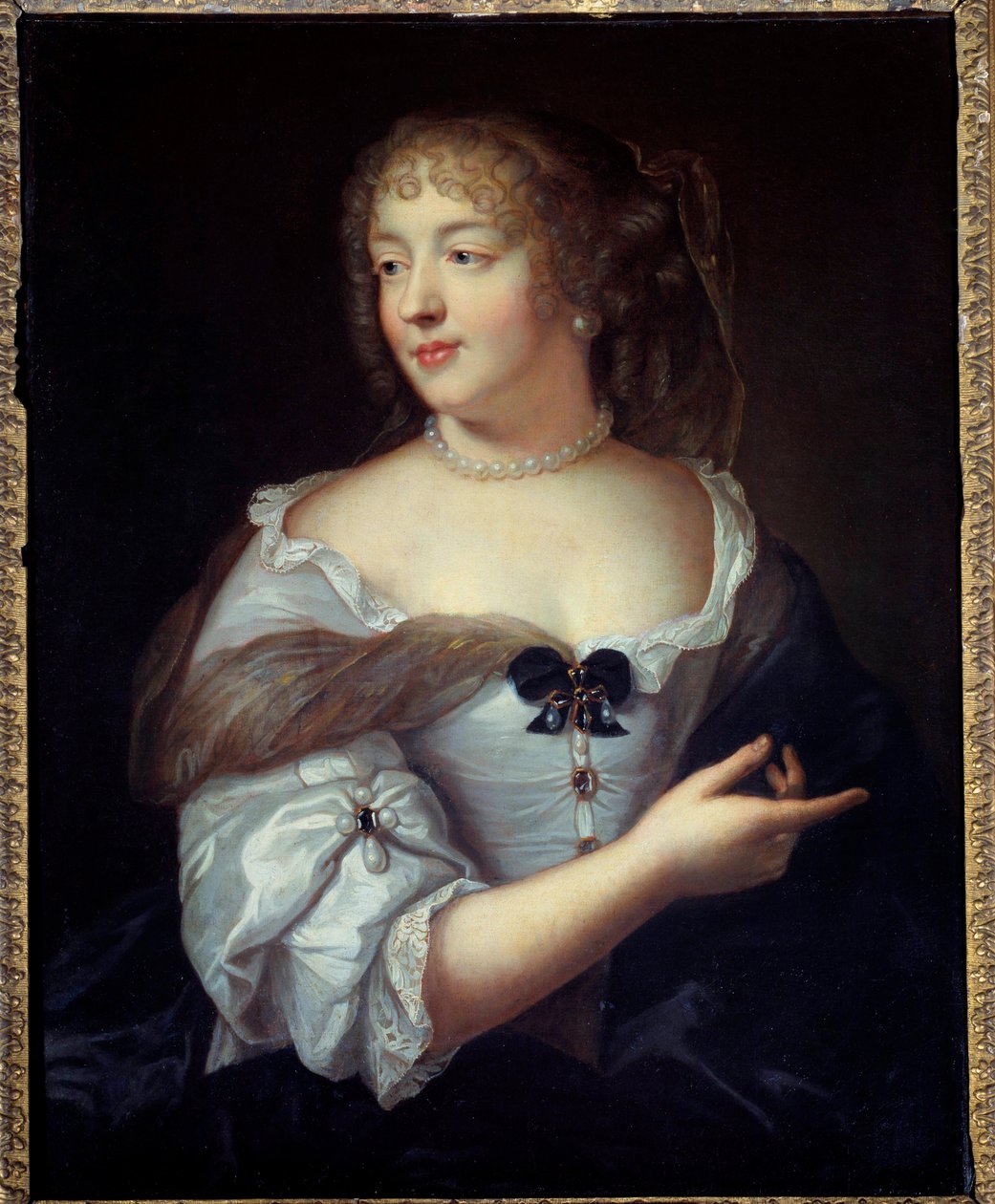 A leveles nő portréja Marie de Rabutin Chantal (Rabutin-Chantal), Marquise de Sevigne (1626-1696) Claude Lefebvre (1632-1675) festménye 17. század Párizs, Musee Carnavalet alkotó: Claude Lefebvre