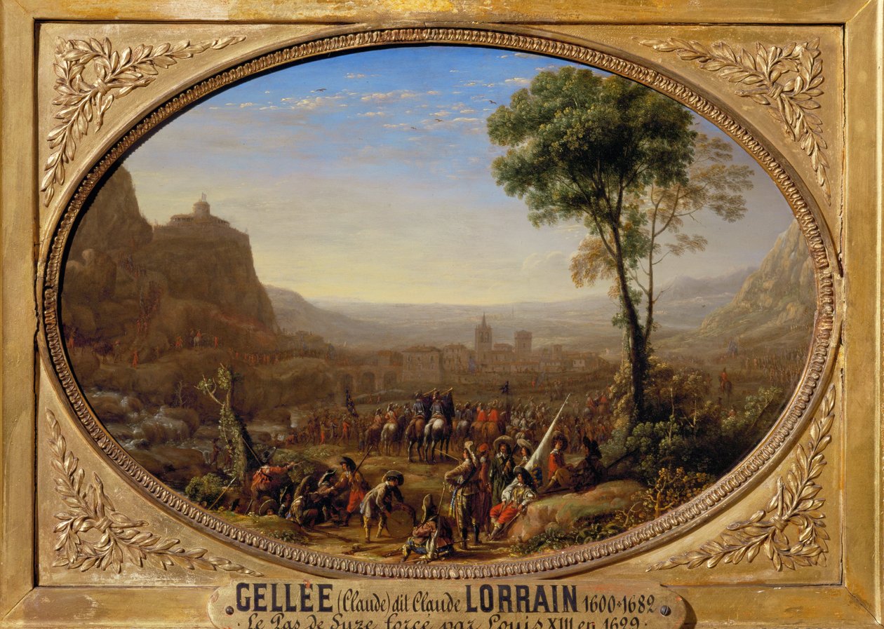 Le pas de Suse force par Louis XIII - XIII. Lajos átmegy Suse-on ... alkotó: Claude Lorrain (1600 82)