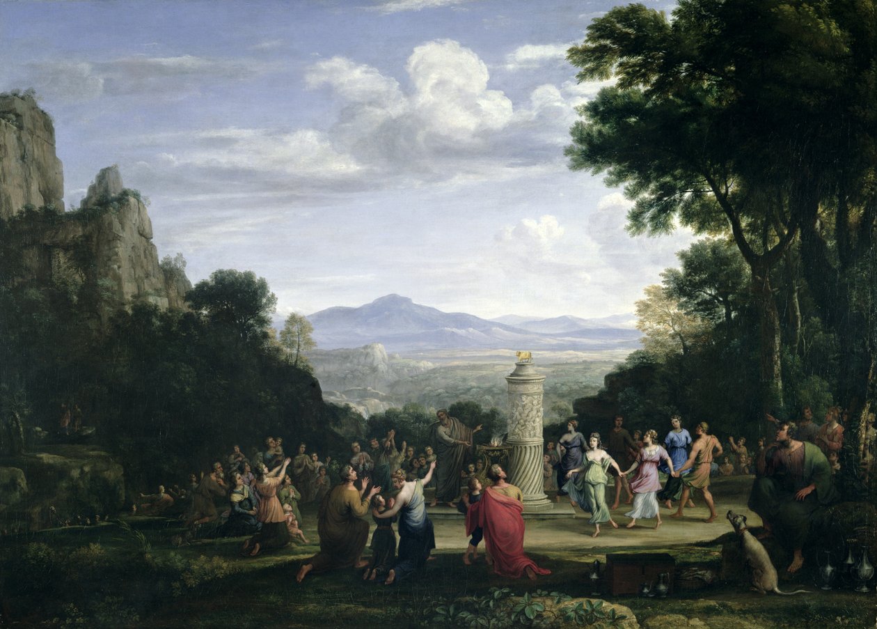 Az Aranyborjú imádata alkotó: Claude Lorrain (1600 82)