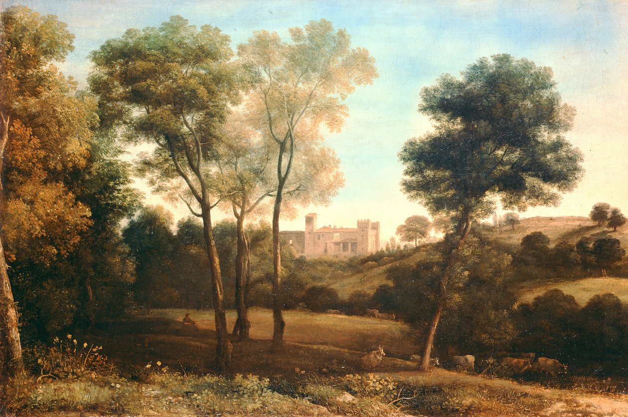 Táj a várral alkotó: Claude Lorrain