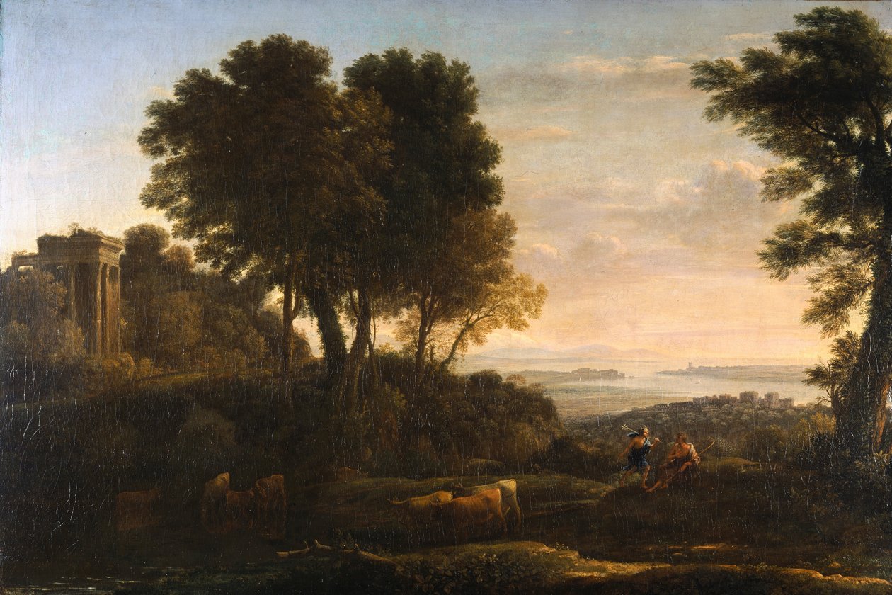 Táj Merkúrral és Battusszal alkotó: Claude Lorrain