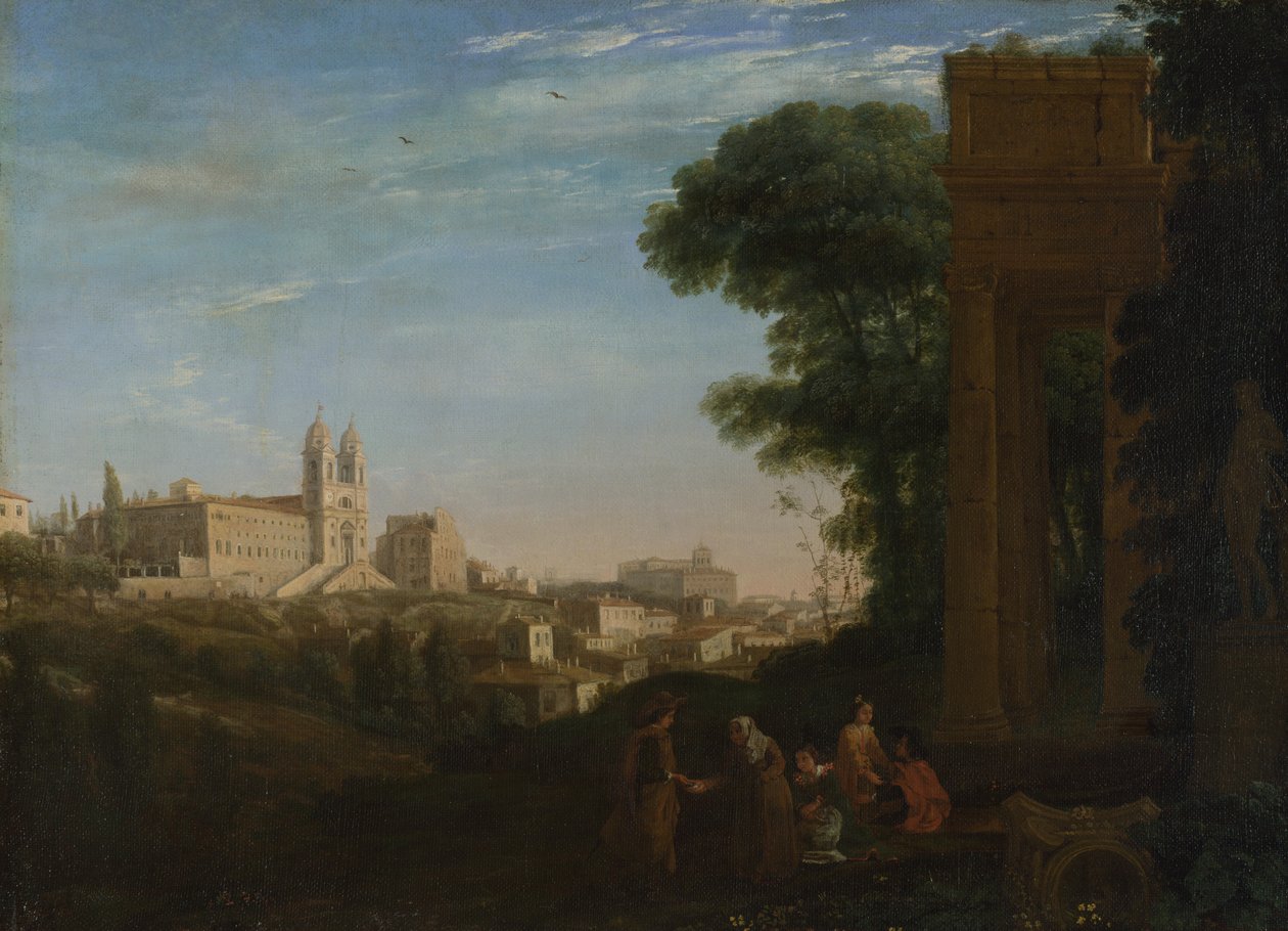 Kilátás Rómában, 1632 alkotó: Claude Lorrain