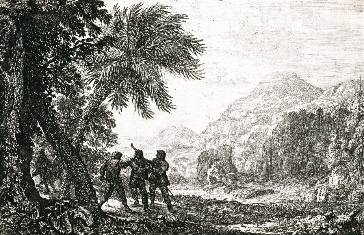 Tájkép brigantikkal alkotó: Claude Lorrain