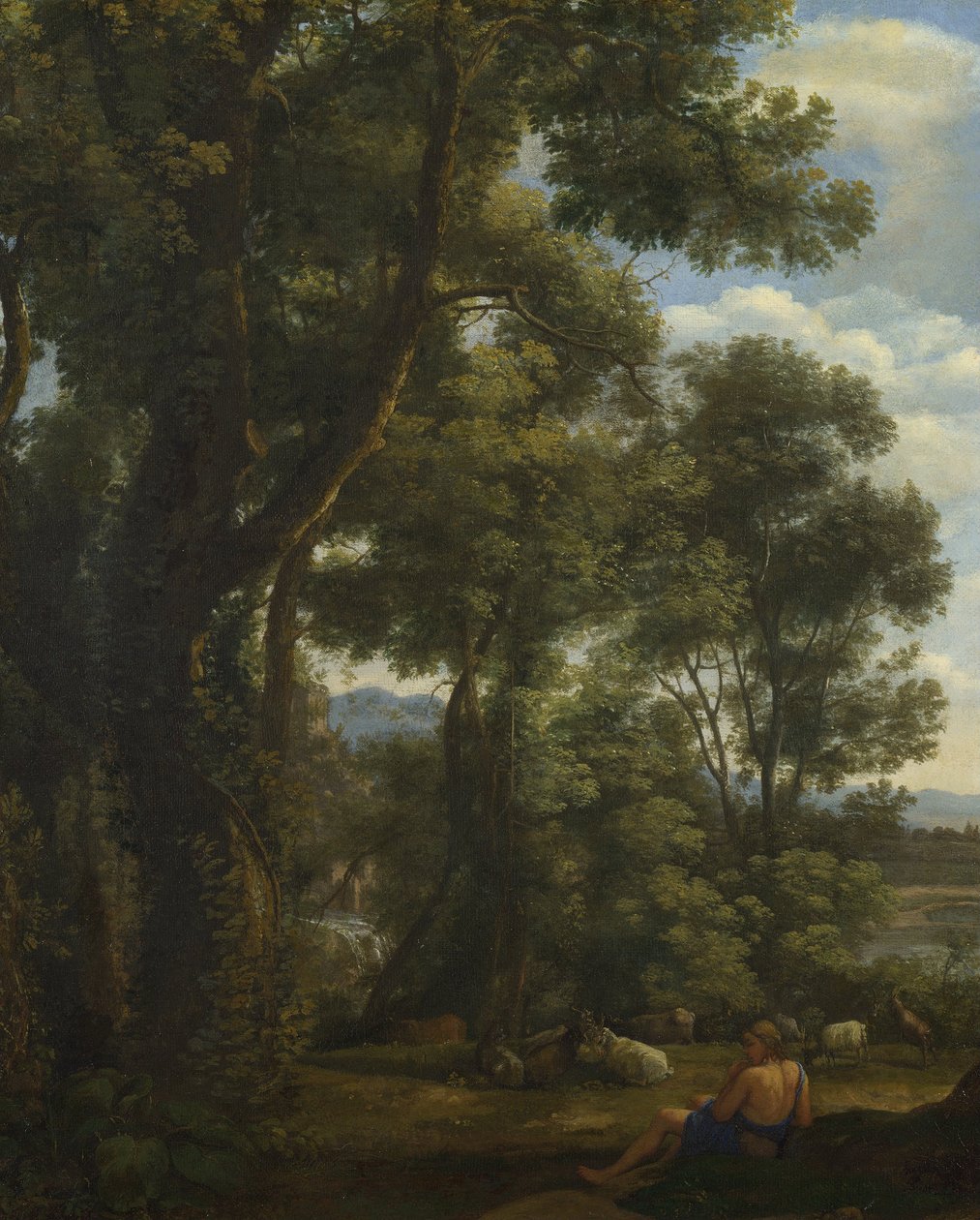 Tájkép kecskepásztorral és kecskékkel  alkotó: Claude Lorrain