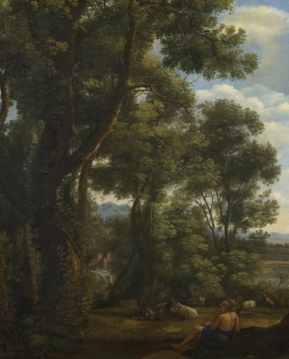 Táj kecskepásztorral és kecskékkel, 1637 körül alkotó: Claude Lorrain