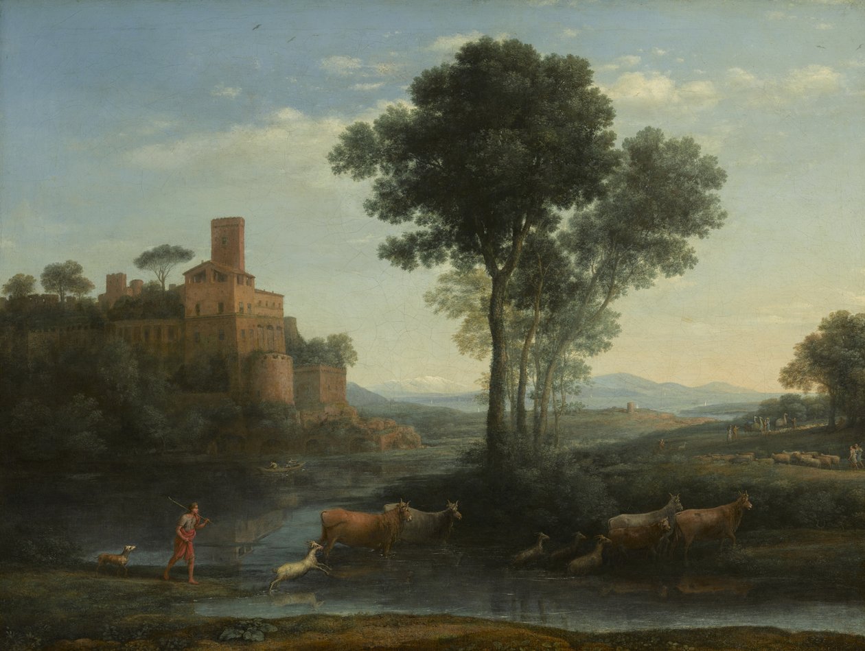 Táj Jákob útjával, 1677 alkotó: Claude Lorrain