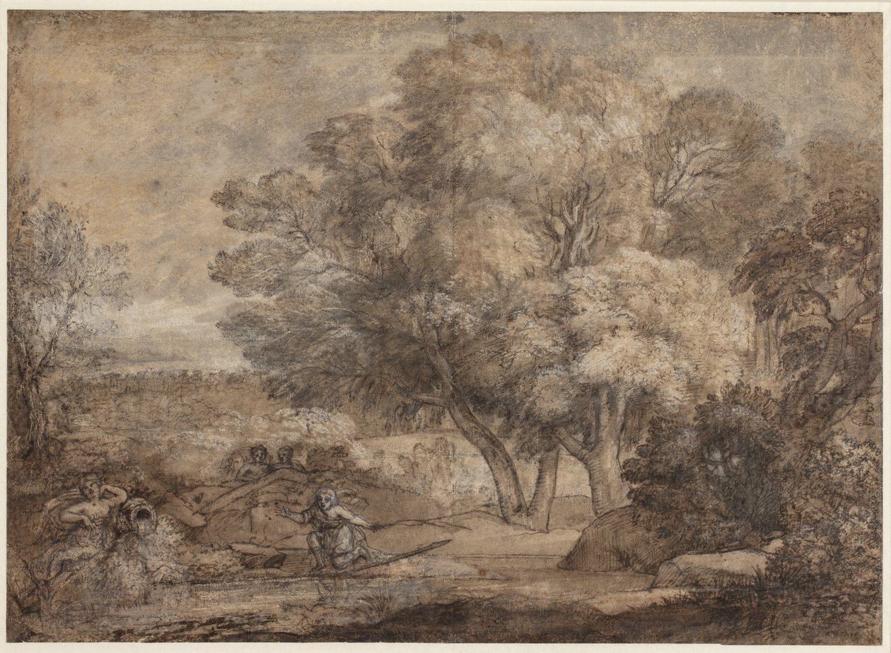 Táj Nárciszszal és visszhanggal alkotó: Claude Lorrain