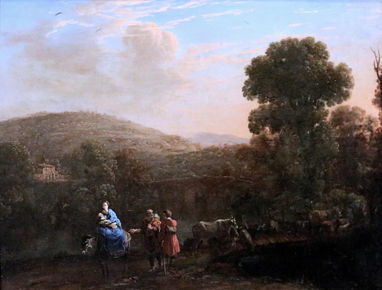 Lorrain - Fuite en Egypte. Menekülés Egyiptomba. vers 1640. Strasbourg alkotó: Claude Lorrain