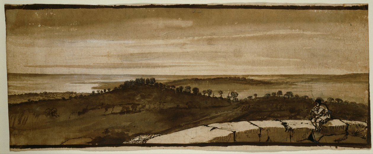 Panoráma a Sassóról alkotó: Claude Lorrain