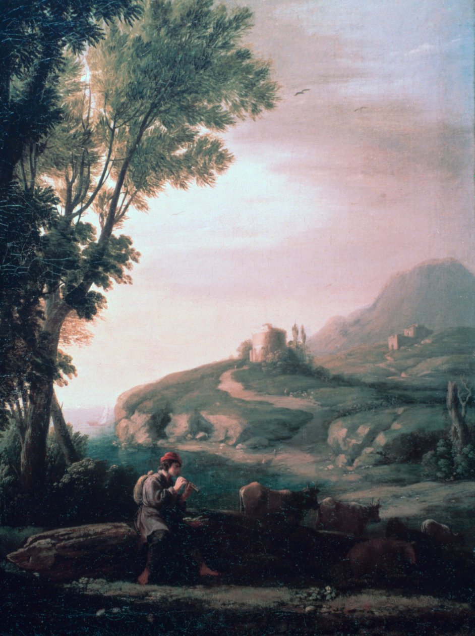 Lelkipásztori táj, c1620-1682 alkotó: Claude Lorrain