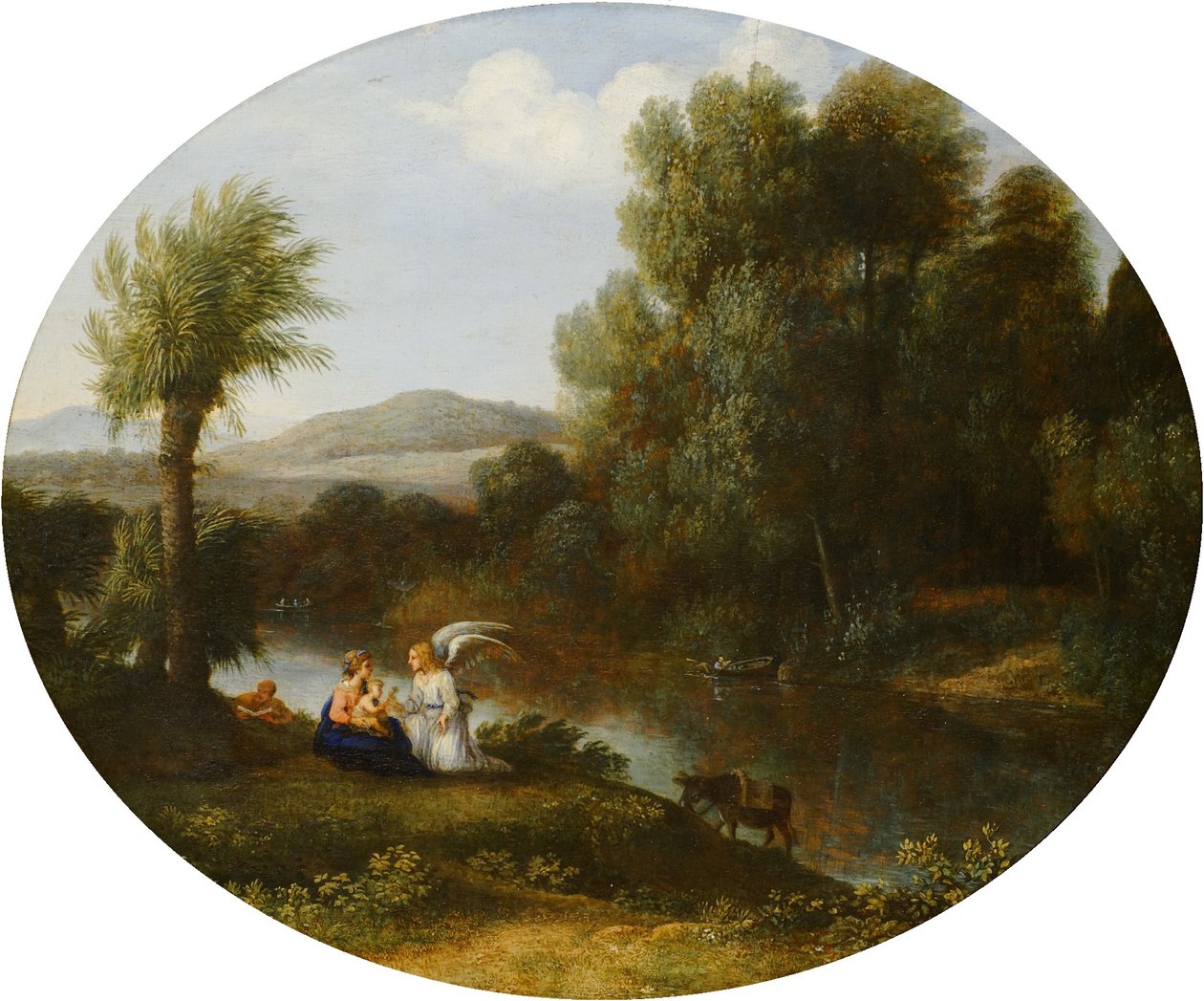 Pihenés az Egyiptomba menekülés során alkotó: Claude Lorrain