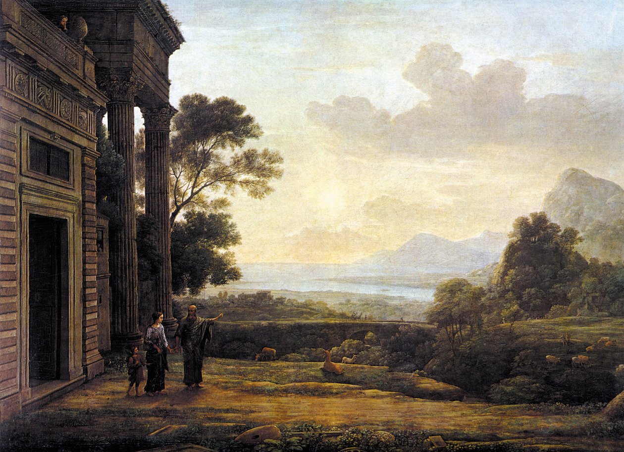 Hágár elűzése alkotó: Claude Lorrain