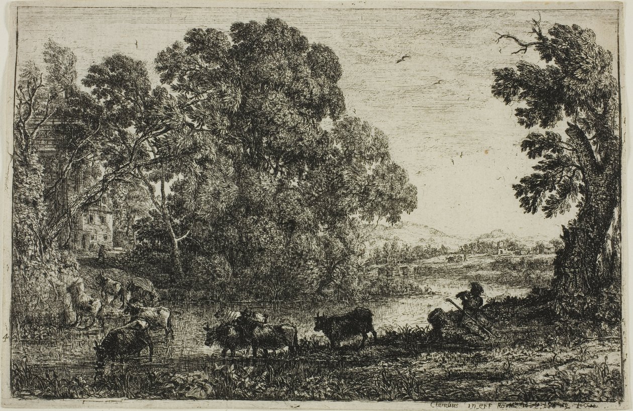 A tehénpásztor alkotó: Claude Lorrain
