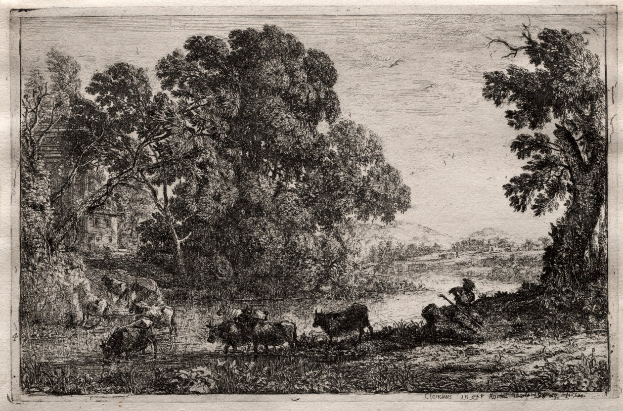 A tehénpásztor alkotó: Claude Lorrain