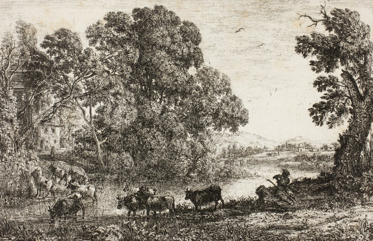A tehénpásztor, 1636 alkotó: Claude Lorrain