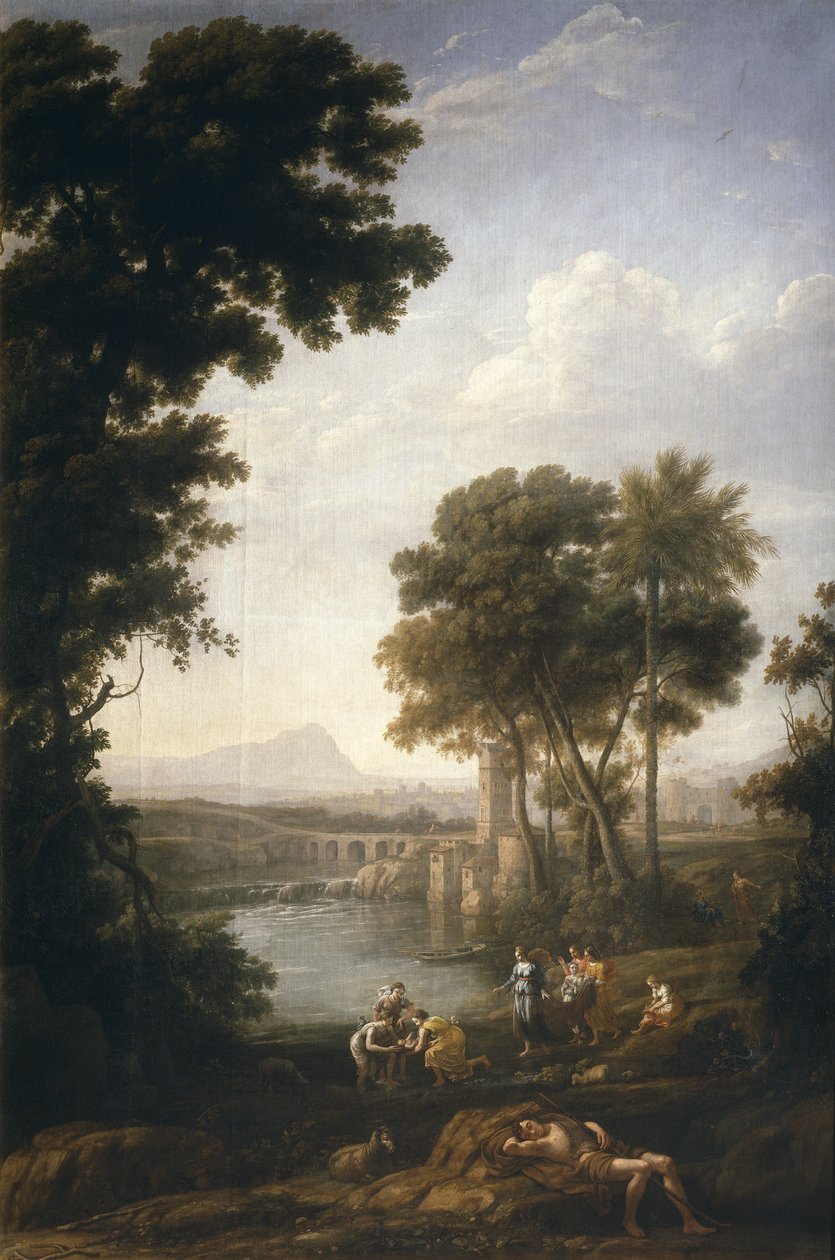 Mózes megtalálása, 1639-1640 alkotó: Claude Lorrain