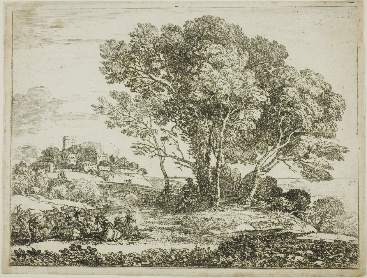 A kecskepásztor alkotó: Claude Lorrain