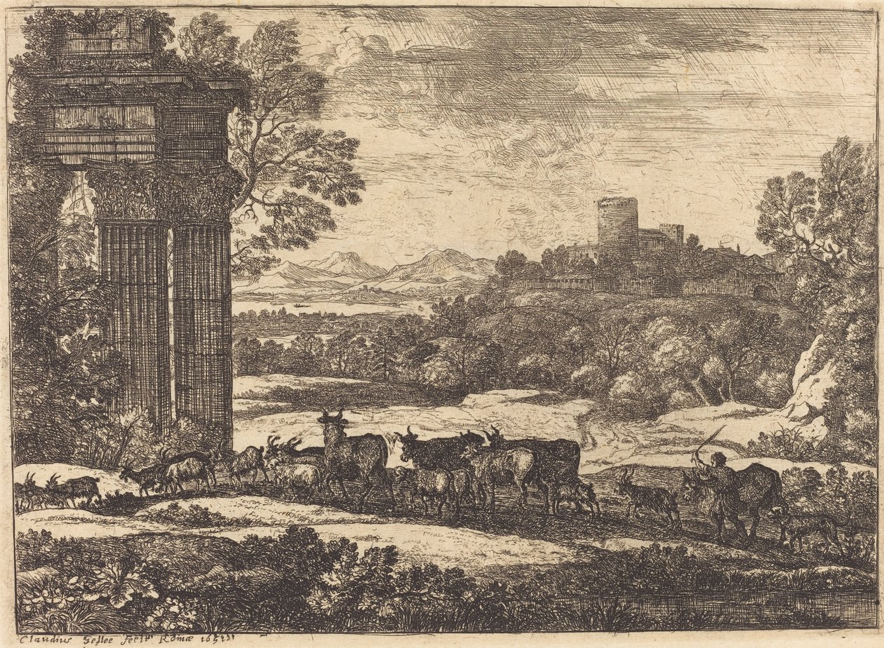 Viharos időben visszatérő falka alkotó: Claude Lorrain