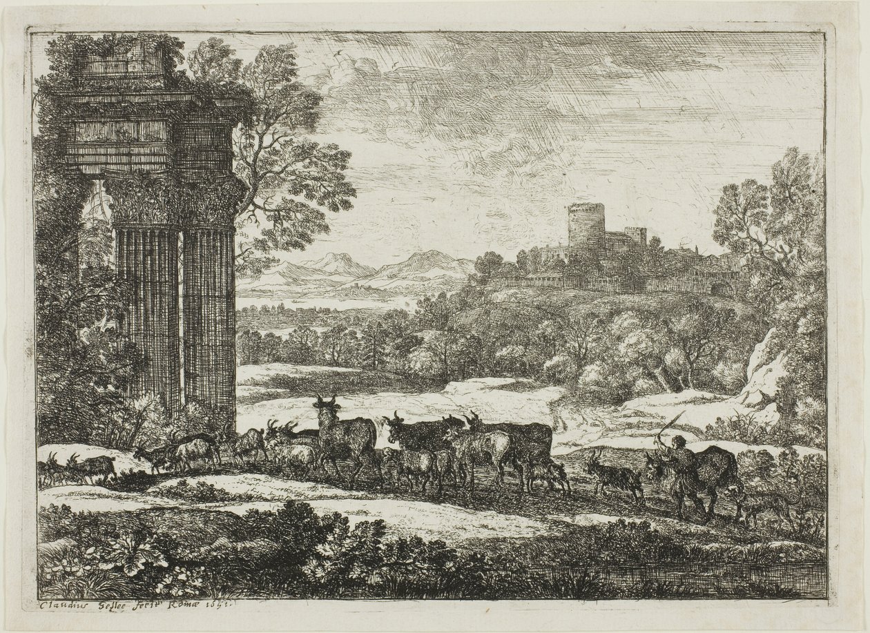 Viharos időben visszatérő falka alkotó: Claude Lorrain