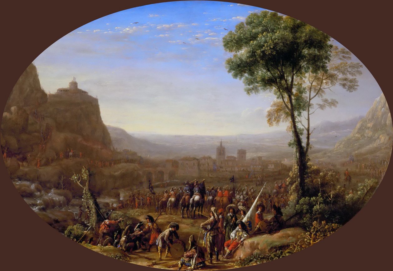 A Susa-hágó XIII. Lajos vette át 1629-ben, körülbelül 1631-ben. alkotó: Claude Lorrain