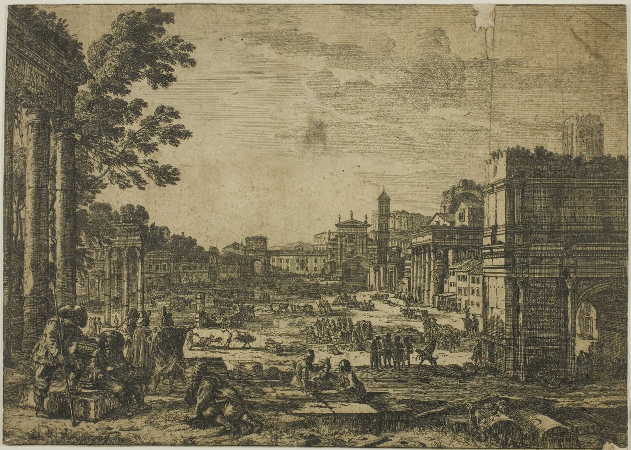 A római fórum alkotó: Claude Lorrain