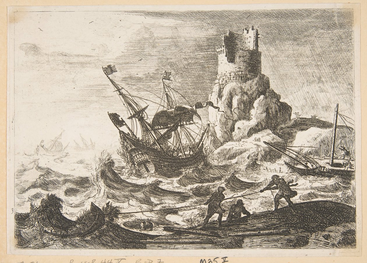A hajótörés, kb. 1638-41. alkotó: Claude Lorrain