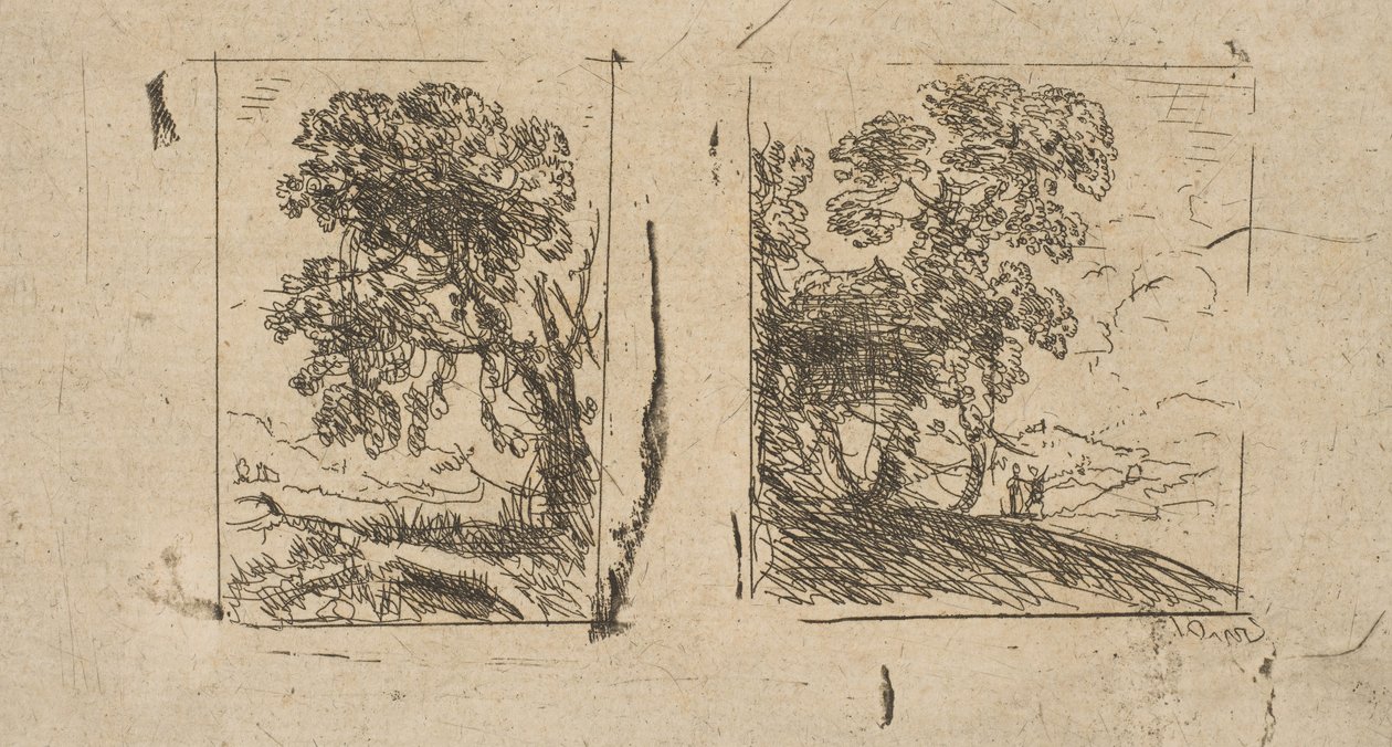A két táj, kb. 1630. alkotó: Claude Lorrain