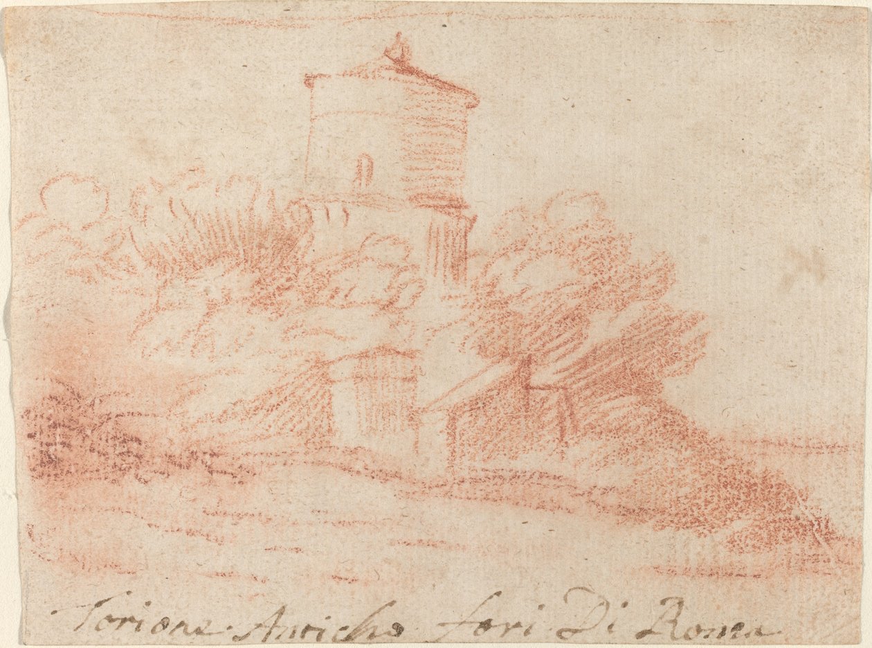 Az ókori római fórum torony alkotó: Claude Lorrain
