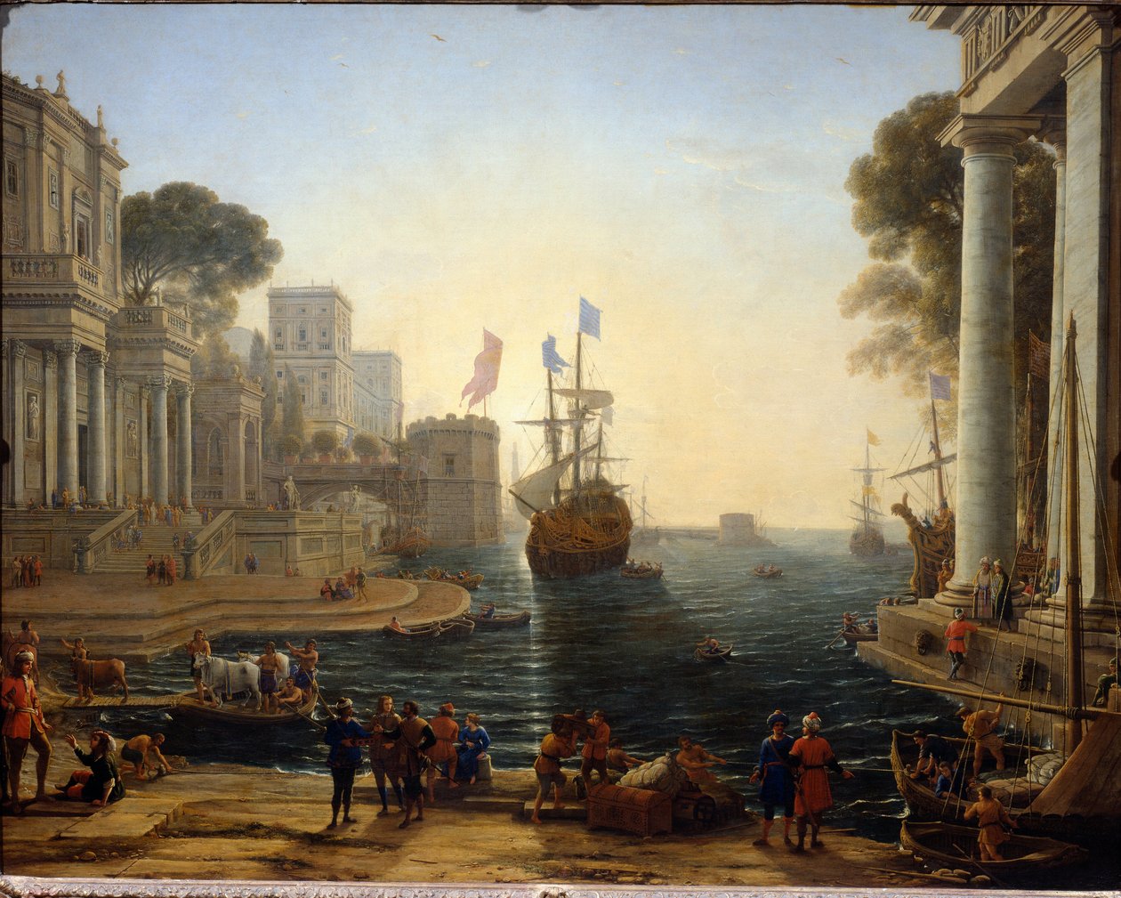 Ulysse Chryseist ajándékozza apjának (Festmény alkotó: Claude Lorrain
