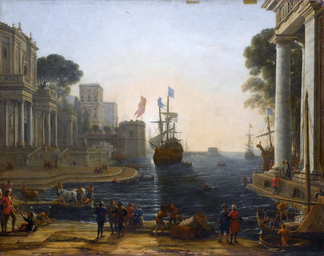 Ulysses visszaadja Chryseist az apjának alkotó: Claude Lorrain