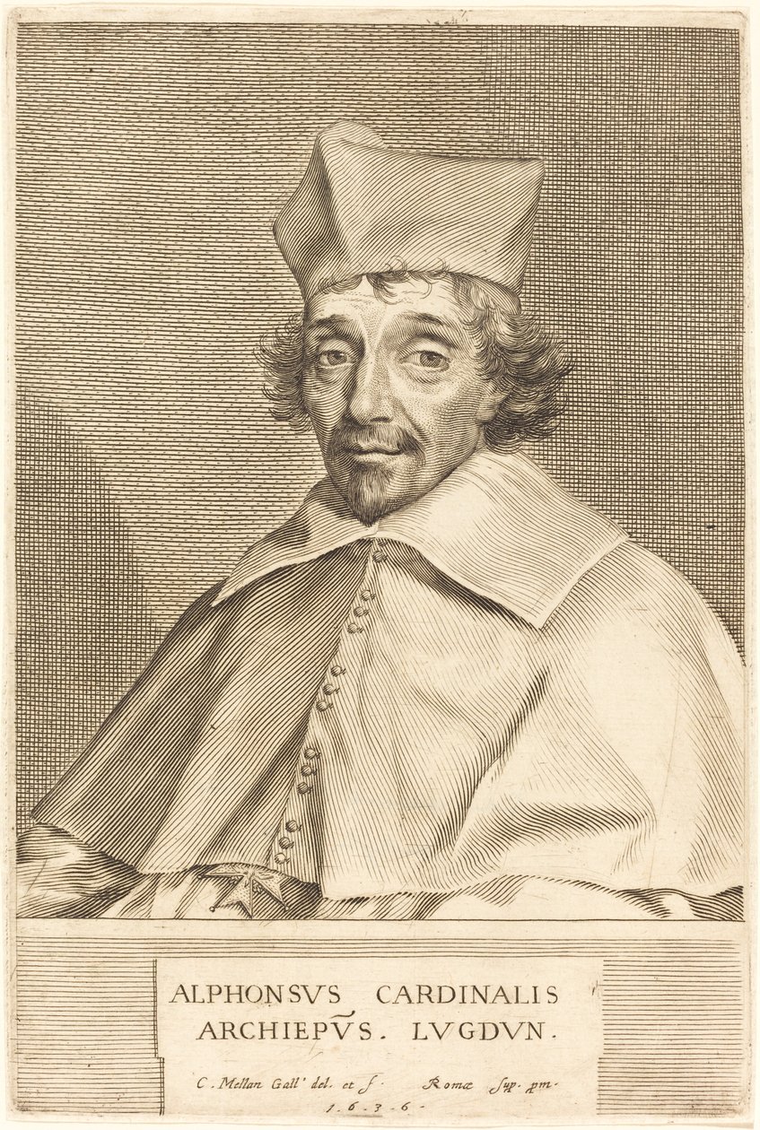 Alphonse du Plessis Richelieu, Lyon bíborosa alkotó: Claude Mellan