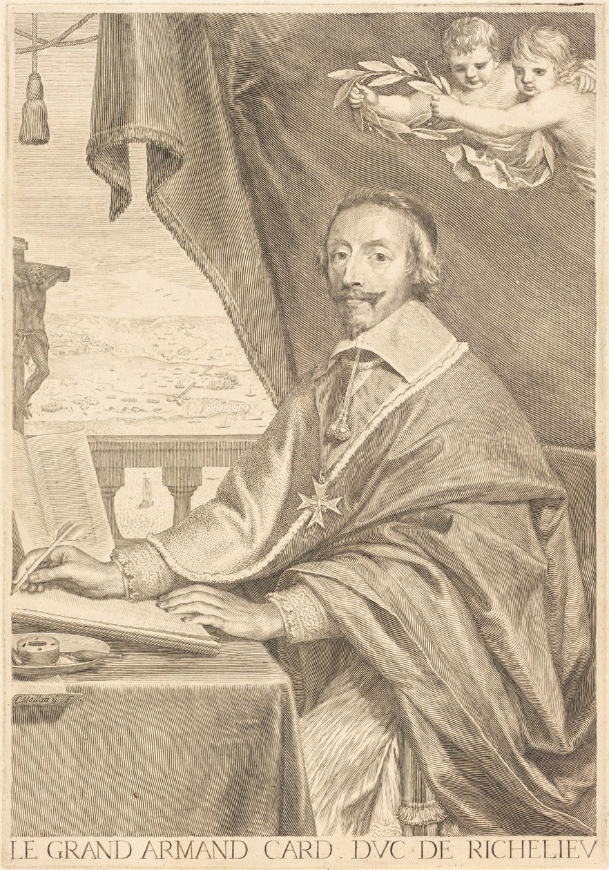 Armand Jean du Plessis, Richelieu bíboros alkotó: Claude Mellan