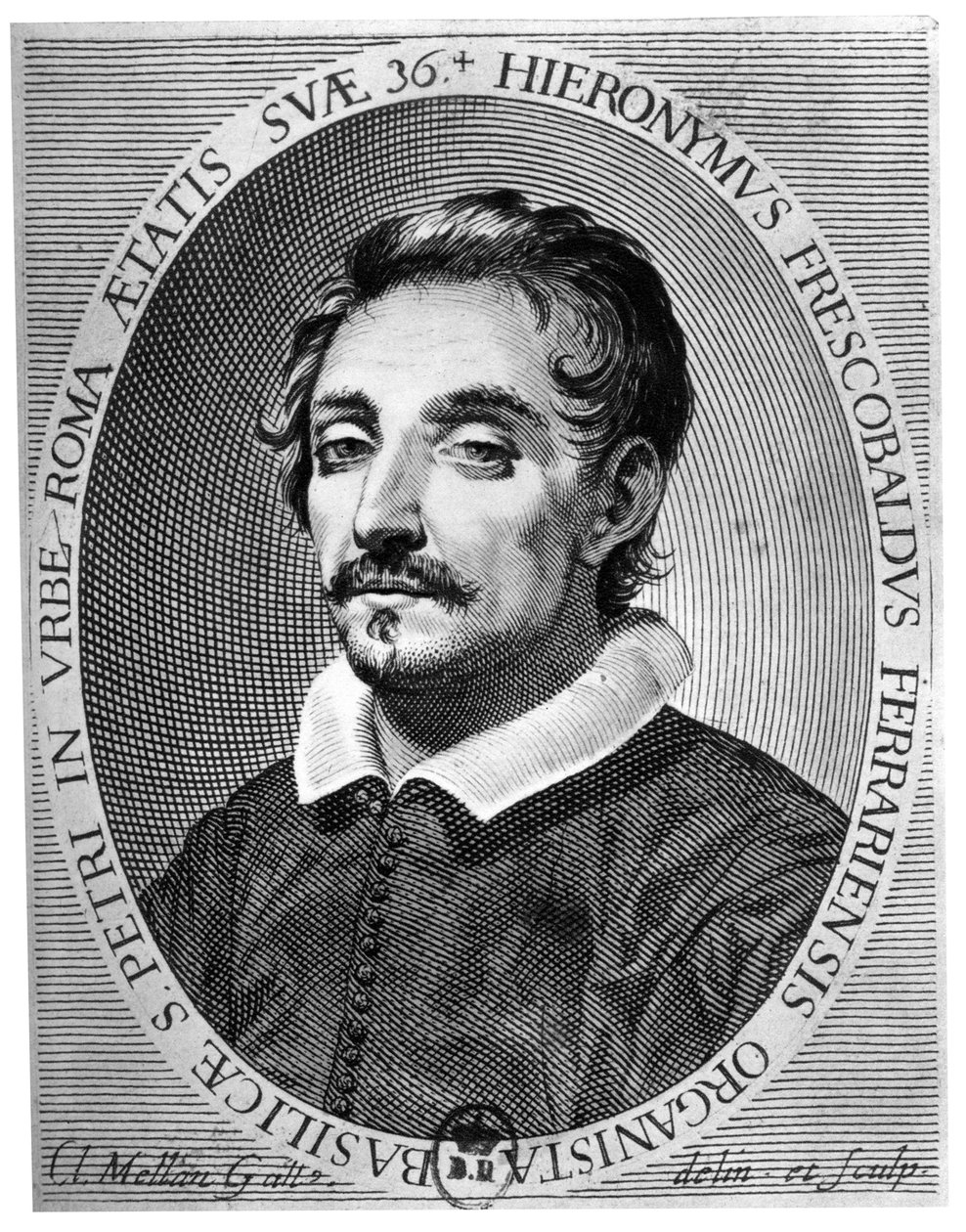 Girolamo Frescobaldi 1583-1643 ferrarai zenész volt alkotó: Claude Mellan